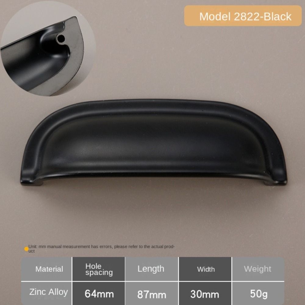 Single hole Cabinet Door Pulls Zinc Zinc Zinc Alloy Dresser Knobs Durable Shell Pull Handles Kitchen