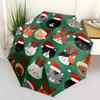 1pc Christmas Pets Automatic Opening and Closing Folding Umbrella with 8 Iron Ribs - Portable, Foldable for Travel yy251124120