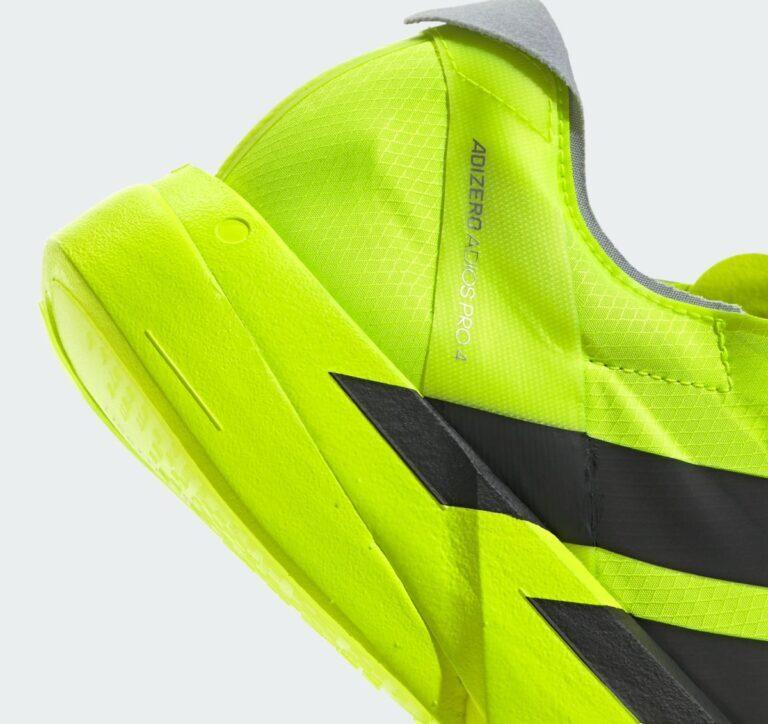 JR6364 adidas Adizero Adios Pro 4 Lucid Lemon Core Black Halo Silver (Мужской)