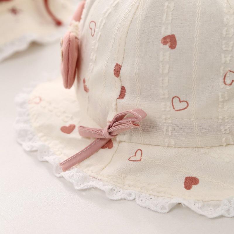 Весенняя детская шляпа для защиты от солнца с бантом - Милый корейский стиль