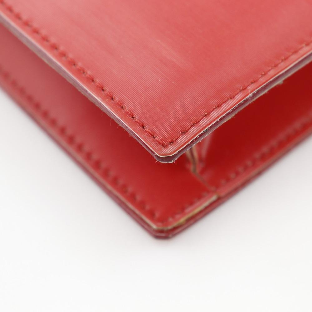 CHANEL Hologram Chain Shoulder Shoulder Bag COCO Mark Red Plastics Women Used