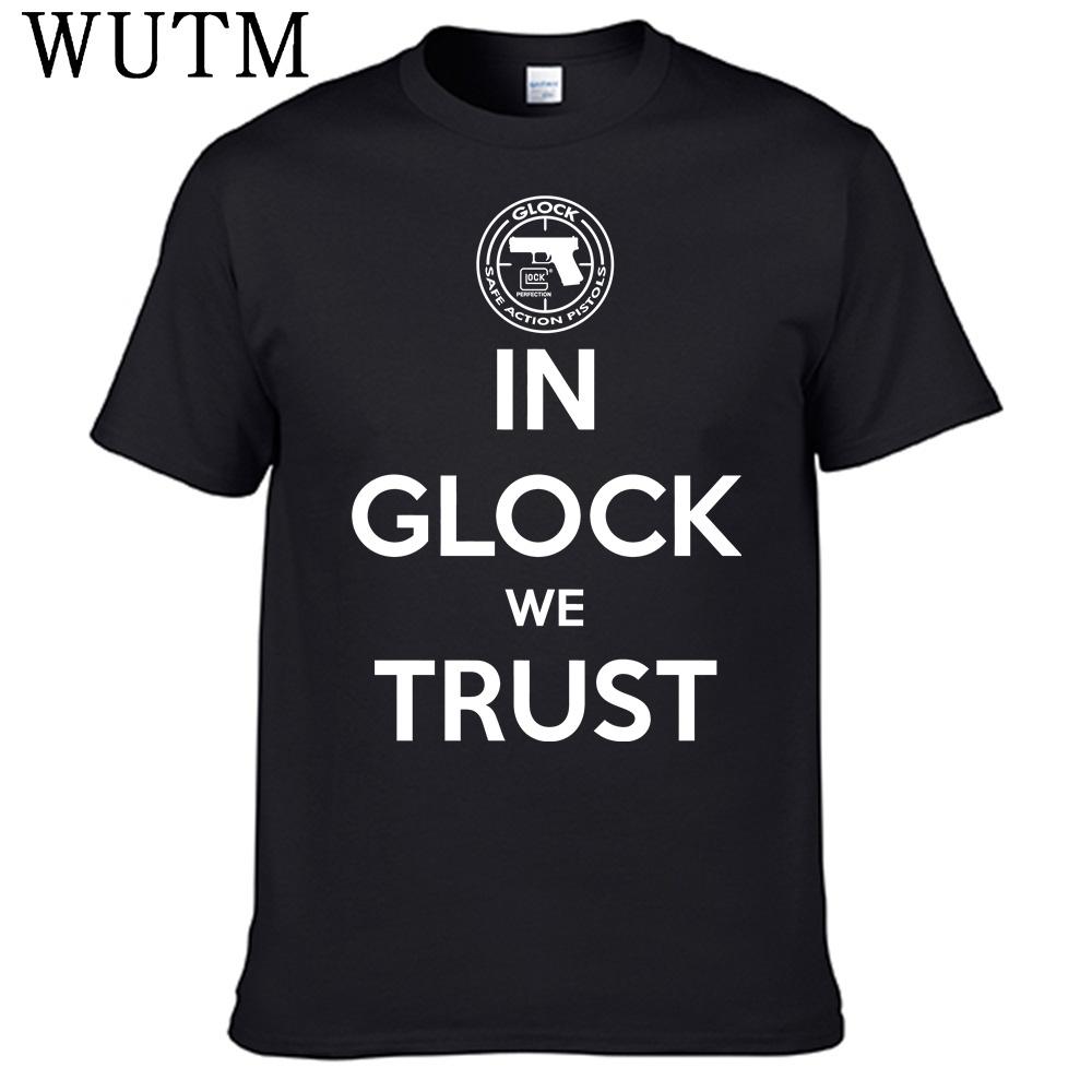 Футболка In Glock We Trust 100% Хлопок Мужская