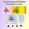 HD Color Thermal Printer Papers Glossy Vibrant Colors Holographic Thermal Paper Premium Smooth Finish Glitter Effect