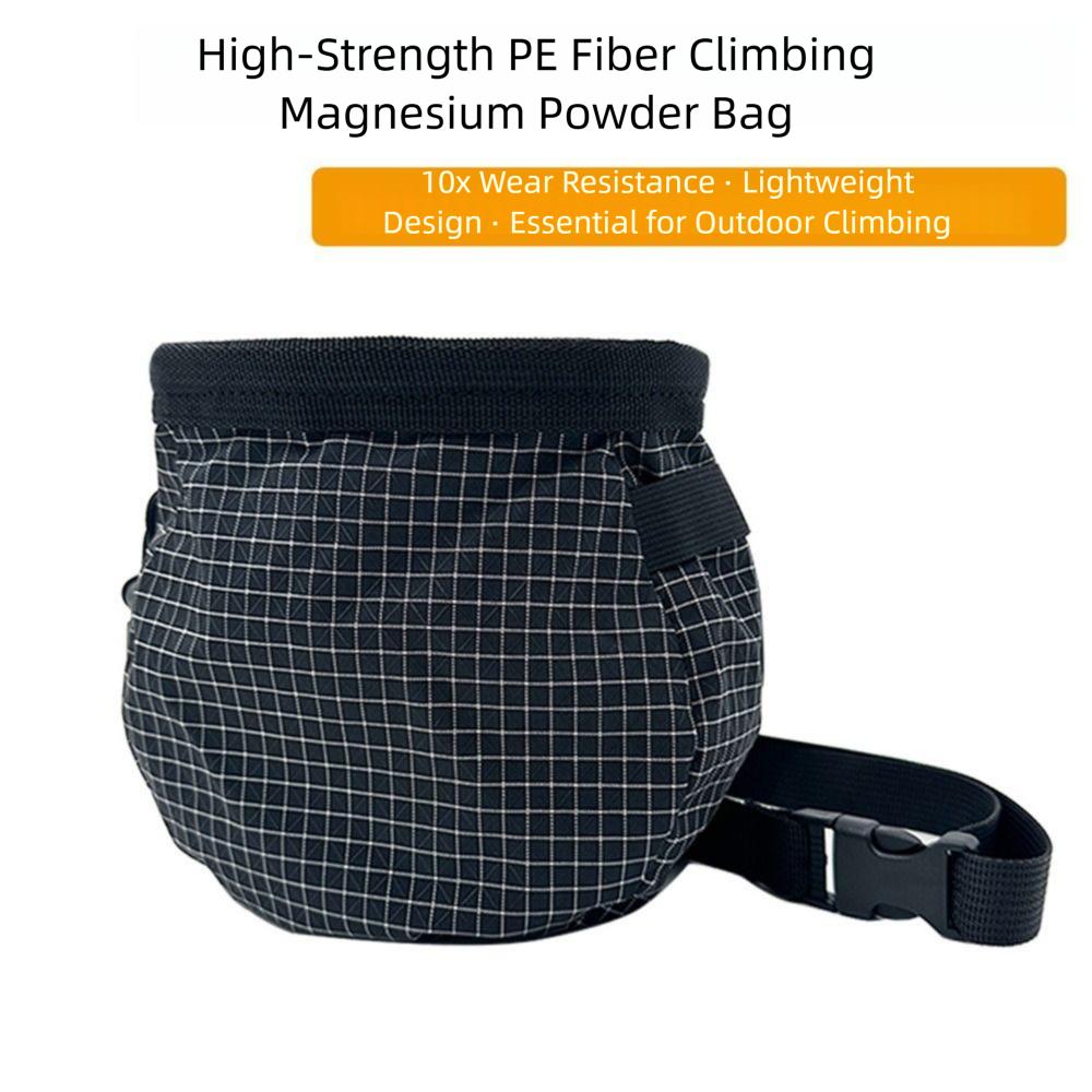 Portable Rock Climbing Chalk Bag Drawstring Dry Magnesium Powder Pocket Running