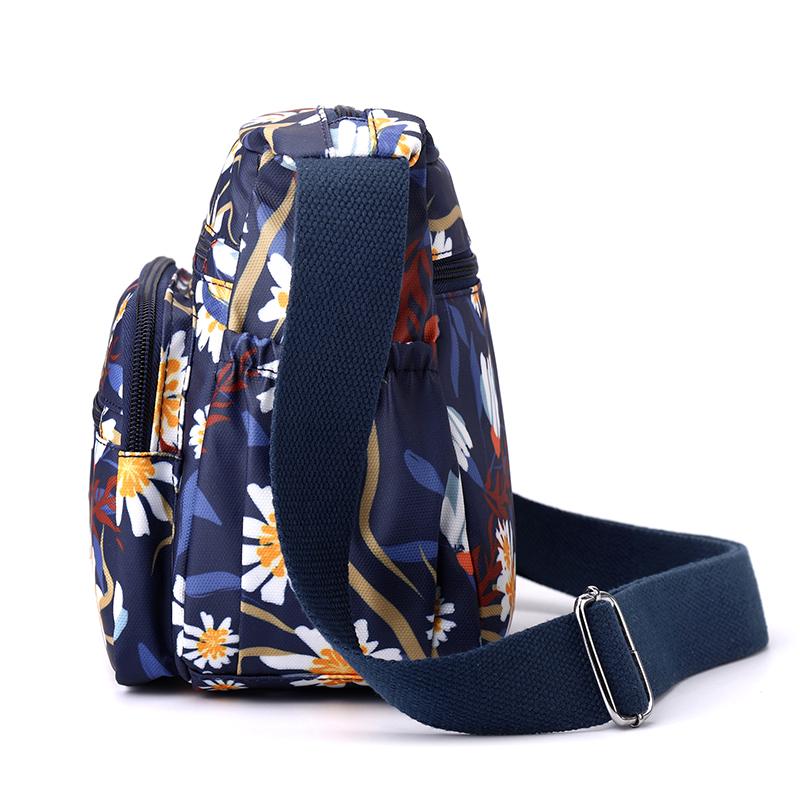 Сумка через плечо из нейлоновой ткани с принтом, легкая сумка через плечо для женщин