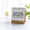 Календарь на 2025 год. Простой настольный календарь. Ежегодный планировщик. Маленький настольный календарь для школы.
