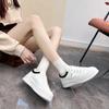 Белая обувь для женщин Весна Новая студенческая модная обувь На все случаи жизни Платформа Весна и Осень Повседневная обувь для скейтборда