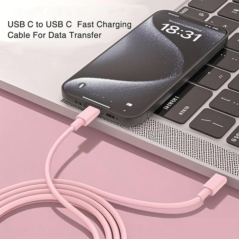 USB C to Type C Multi Color Cable PD Fast Charging Data Cable For phone15 15Pro Huawei Samsung Xiaomi Type C Data Line 1M 2M 3M