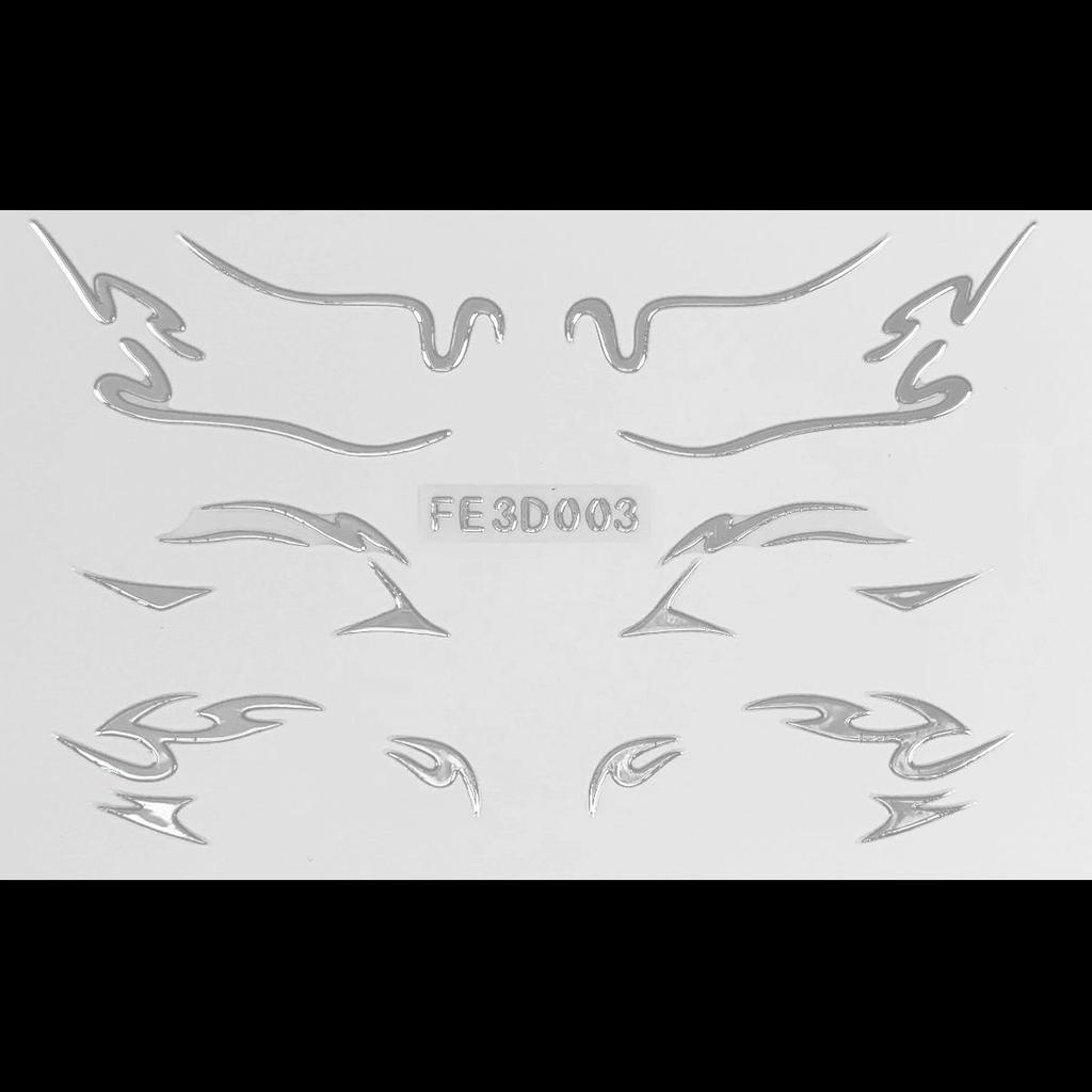 Лазерная подводка для глаз, 3D трехмерная рельефная наклейка-бабочка для макияжа глаз, сценическая наклейка-татуировка