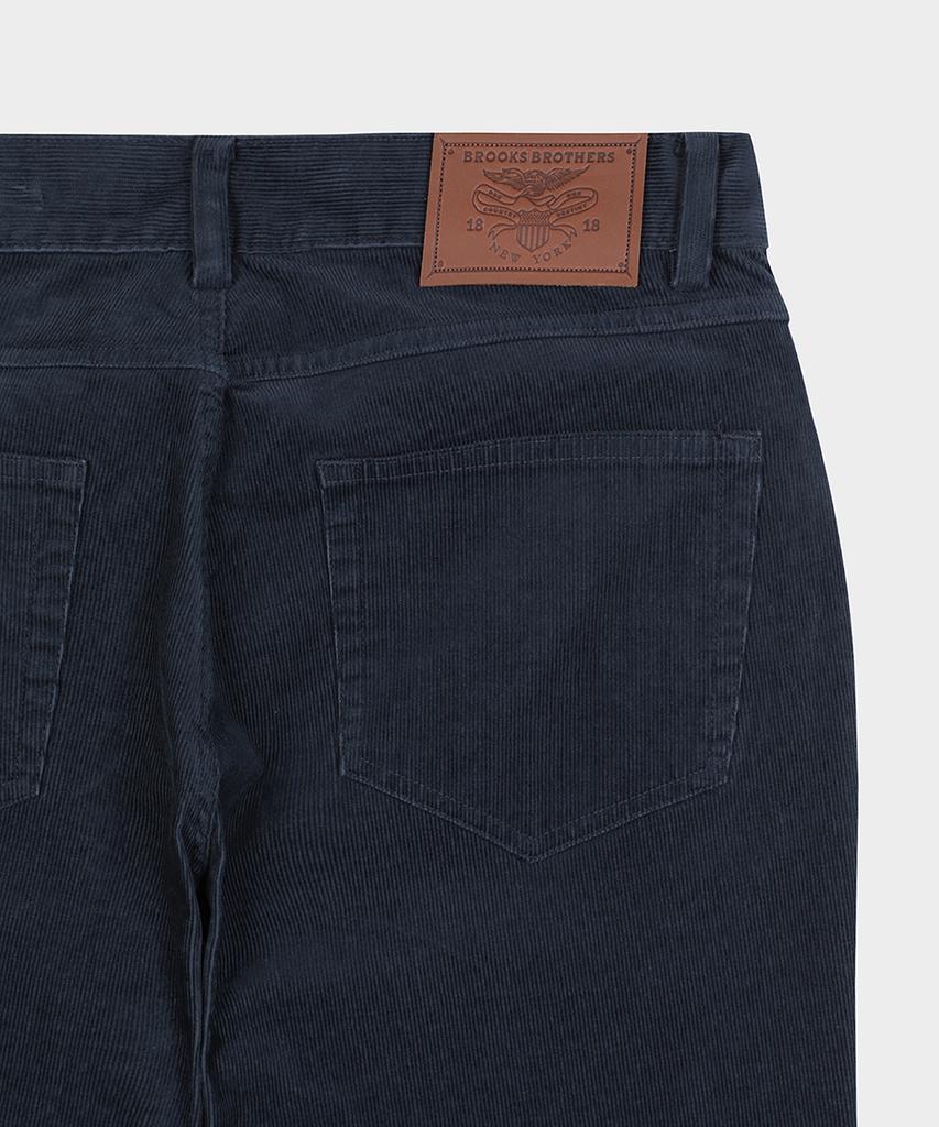 BROOKS BROTHERS Узкие вельветовые брюки с 5 карманами 15W (военно-морской флот) (Bbpcmm4531Qew)