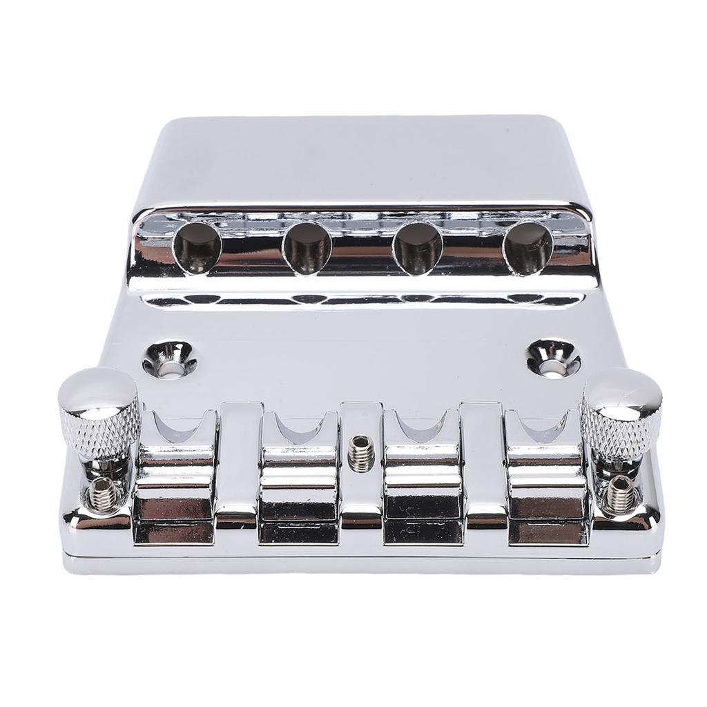 Басовый бридж подходит для 4-струнного Rickenbacker 18 мм регулируемый Cr плакированный цинковый сплав седла в сборе