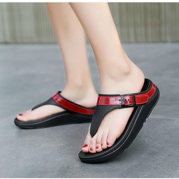 Comemore Flip Flops 2025 Summer New Platform Sandals Women Soft Sole Slippers Outdoor Indoor Beach Bathroom Sandal