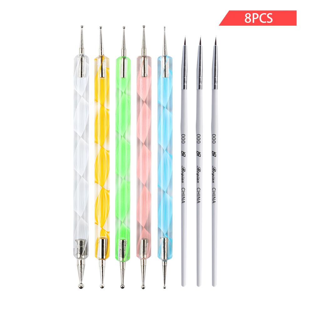 Набор ручек для дизайна ногтей PHOENIXY, ручки для раскрашивания ногтей, подводка для рисования, кисти для ногтей, маникюрные инструменты