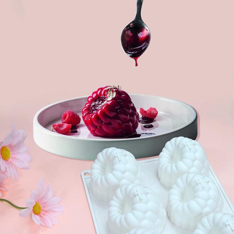 1 шт. Силиконовая форма для выпечки торта серии «Ягоды малины», форма для мусса манго, французская десертная форма для мусса клубники