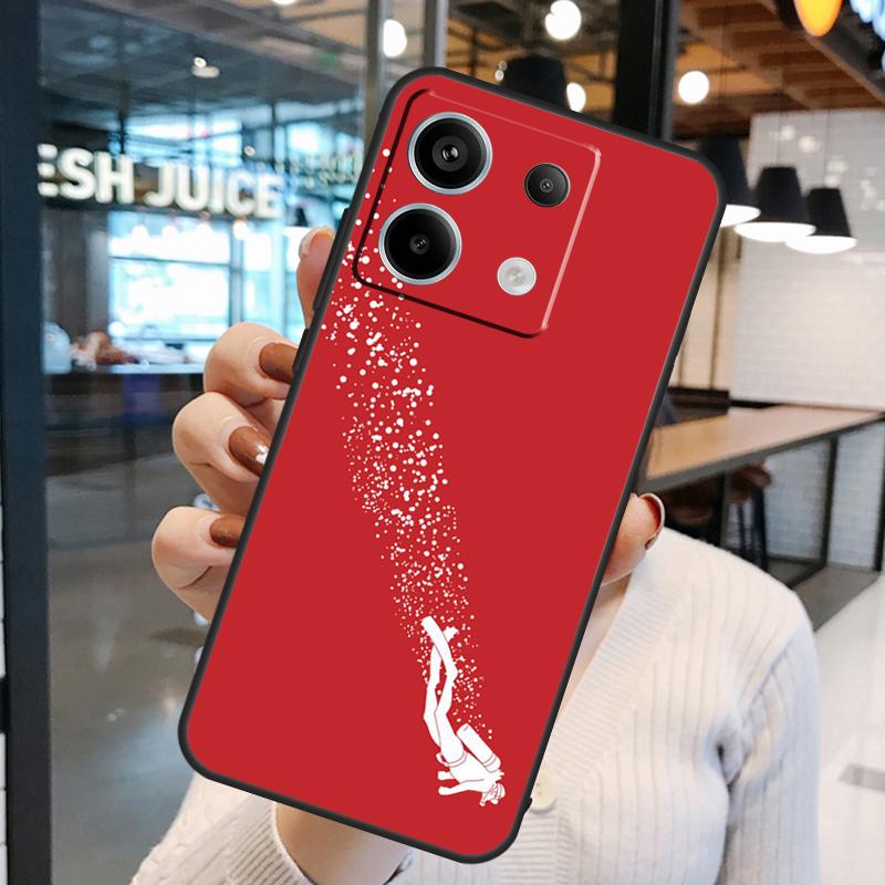 Чехол для Scuba Diver Diving Funda для Xiaomi Redmi Note 13 Pro 12 11 9 10 Pro 12S 11S 10S Redmi 13 12 10C 12C 13C