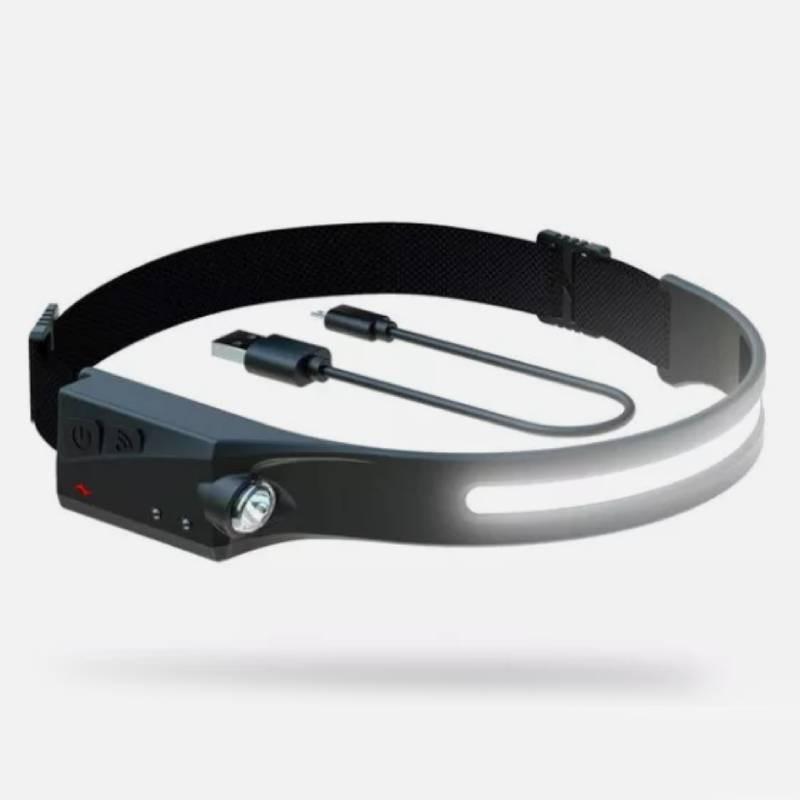 Мощный светодиодный налобный фонарь для активного отдыха, перезаряжаемый от USB, COB-свет, водонепроницаемый