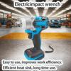 Аккумуляторный электрический ударный гайковерт Бесщеточный набор ручной дрели Регулируемый электроинструмент для автомобильной, домашней гаражной DIY