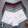 2PCS/Set High Waist Sexy Women Floral Lace Panties Lingerie Brief Girl Panty S-XL Underpants Female Underwear Intimates