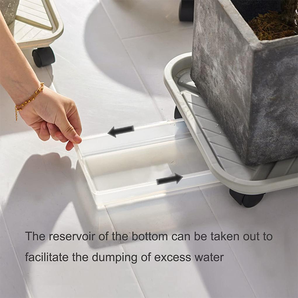 Квадратный цветочный горшок, поддон, подставка для кашпо, для дома и улицы, для балкона, цветочный горшок, бонсай, поддон для сбора воды, садовые принадлежности