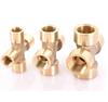 1/8" 1/4" 3/8" 1/2" 3/4" BSP Внутренняя Латунная Равнопроходная Крестовина 4-ходовой Трубный Соединитель Фитинг Муфта
