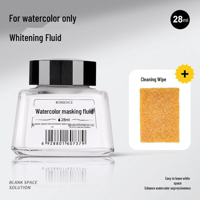 Rubens 50ml White Ink: Liquid Watercolor for Manga, Starry Sky Effects, Masking Fluid & Highlights.