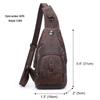 Men's Korean Style Crocodile Pattern Crossbody Chest Bag - Trendy and Sporty for Business Commute