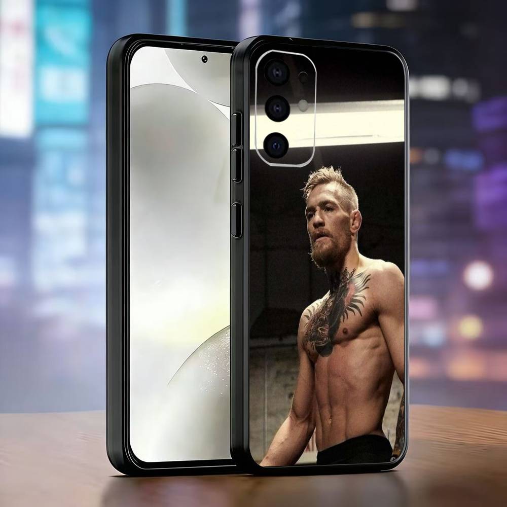 Боксерский чехол для телефона Конора Макгрегора для Samsung S25, S24, S21, S22, S23, S30, Ultra, S20, Plus, Fe, Мягкий силиконовый черный чехол
