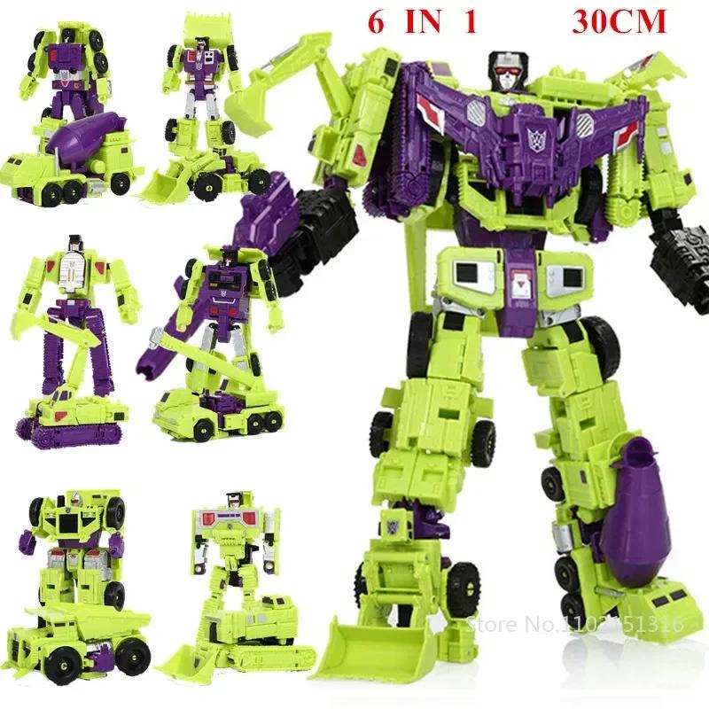 Трансформеры Роботы Игрушки HZX Defensor Bruticus Superion Devastator IDW 5 В 1 6 В 1 ОДИН БЕЗ КОРОБКИ Наборы Фигурка KO 6в1