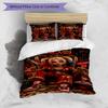 3pcs Duvet Cover Set (1*Duvet Cover + 2*Pillowcase, Without Core), Harley Quinn Joker Print Bedding Set, Bedroom Decor, All‑Season, Birthday Gift