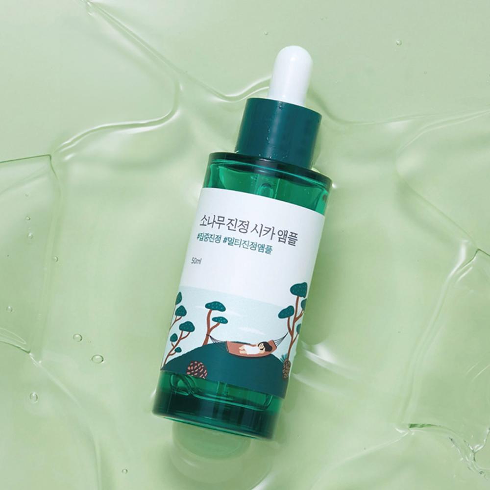 ROUND LAB Успокаивающая ампула Cica Pine, 50 мл, 3 шт.