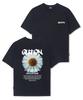 QUTON Daisy Ver2 Blue Oversized Heavy Short Sleeve T-Shirt