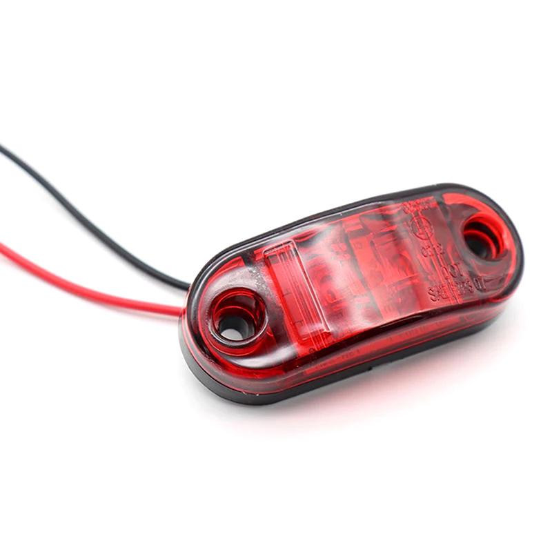 Предупреждающий свет светодиодный диодный фонарь овальный светодиодный боковой габаритный фонарь 12 В 24 В аксессуары для грузовиков