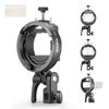 Godox S3 Вспышка Bowens Компактная и Силиконовая Совместимая с Кронштейном для Speedlights, Крепление, Легкая, Наклон ±90°, Противоскользящая Подушечка,
