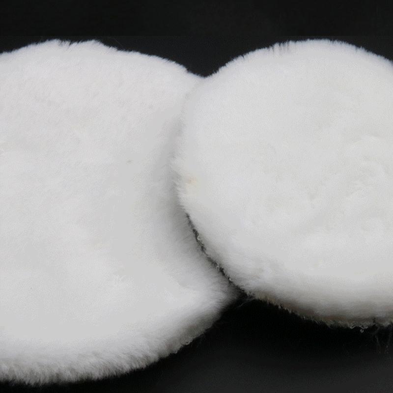 80/100/115/125/150/180mm Soft Wool Polishing Pad Automotive Paint Care Polisher Pads Car Body Waxing Sponge Disc Clean Accessory