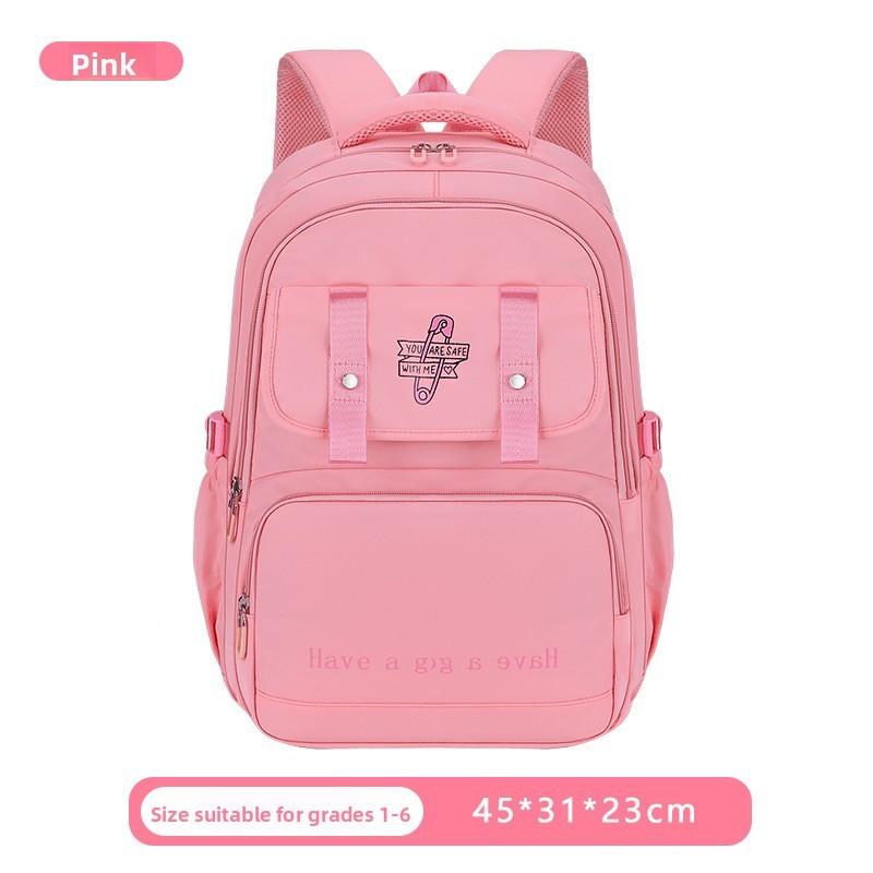 Letter Backpack Fashion With Waterproof Material For Middle School And Campus