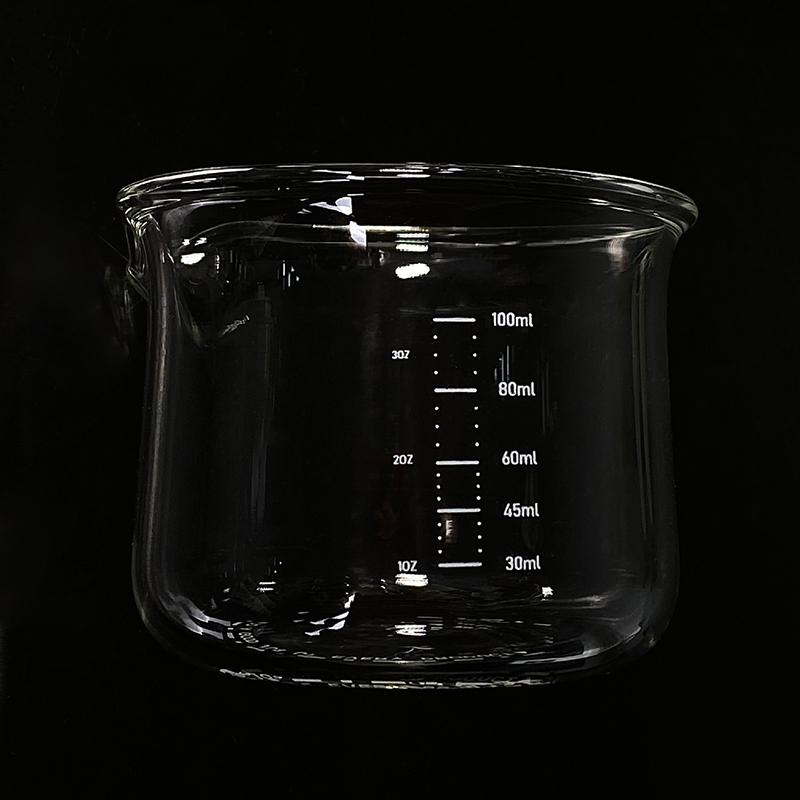 100 мл мерные чашки для эспрессо со шкалой прозрачная стеклянная чашка для экстракции мини-кружка для кофе чашка для молока домашний кухонный измерительный инструмент