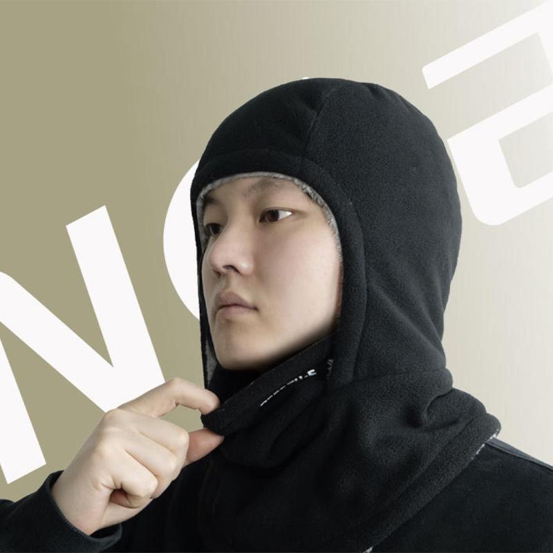 Зимняя ветрозащитная балаклава шапка мужская защита шеи защита ушей утолщенное полиэфирное волокно уличный головной убор велосипедная маска для лица