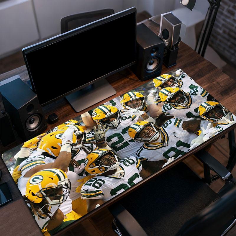 PIT Steelers Mouse Pad, Large Gaming Desk Mat, Non-slip XXL Mousepad for Laptop & Tablet, Mini PC Playmat with Stitched Edges