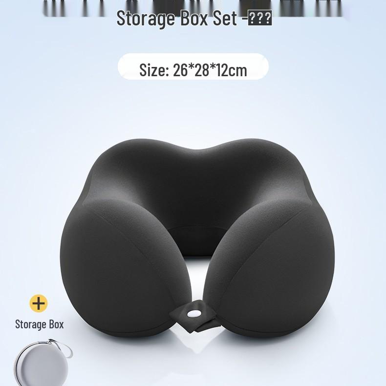 Подушка дорожная U-образной формы с эффектом памяти для самолета и поддержки шеи