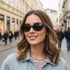 Мужские Женские Солнцезащитные Очки Модные Классические Овальные Солнечные Очки Модные Уличные Маленькая Рамка Круглые Очки Аксессуар для Фотосъемки Очки