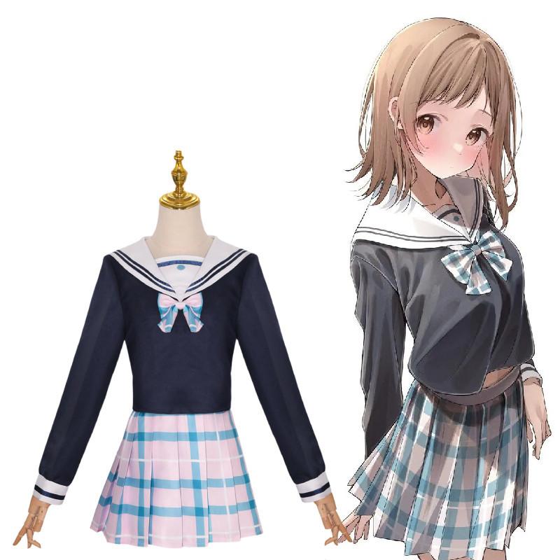 Костюм для косплея Idol Master Shining Color Сакура Макино Аниме Костюм для сценического выступления