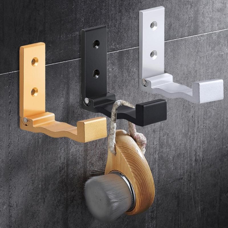 Aluminum Alloy Folding Coat Hook Towel Hanger Clothes Hook Wall Hanging Hook for Hanging Coat Towels Jackets