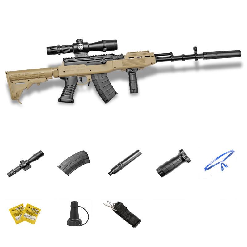 SKS снайперская гелевая шариковая винтовка, модель водяного игрушечного пистолета для детей, игр на открытом воздухе