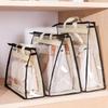 Moistureproof Dust-proof Wardrobe Closet Hanging Storage Bag Transparent Sundry Shoe Wardrobe Closet Purse Organizatier Handbag