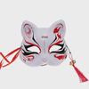 Christmas Japanese Fox Half-Face Hand-Painted Mask