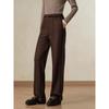 Anna Kou Women's Belted Straight-Leg Winter Trousers