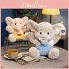 Adorable Blue And Yellow Elephant Plush Toy Soft Stuffed Animal For Children Gift