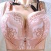 Сексуальный бюстгальтер пуш-ап размера плюс 34-46, кружевной бюстгальтер с чашкой CD и вышивкой, женский собранный бюстгальтер без косточек для большой груди, бюстгальтер, женское нижнее белье, топ