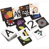 TUMAMA Baby Black White Flash Cards,High Contrast Visual Stimulation Learning Flashcards,Learning Alphabet Shapes Color Cards for Baby Toys(80 Pcs)