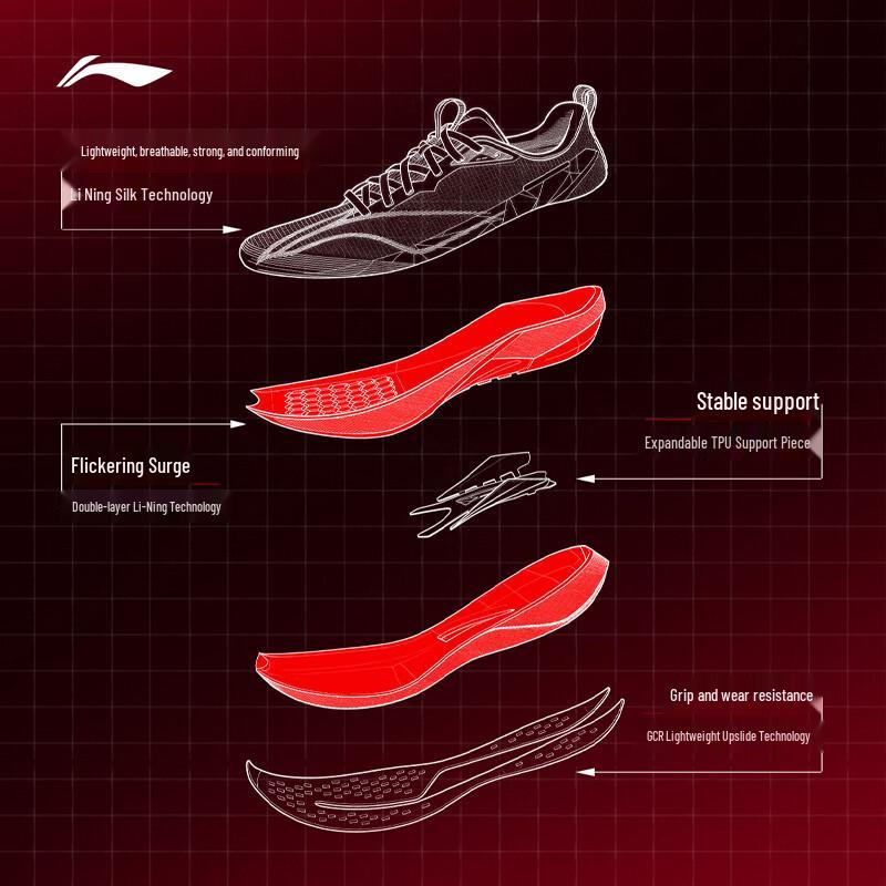 Li-Ning Мужские беговые кроссовки Chitu 9 Pro ARPW001